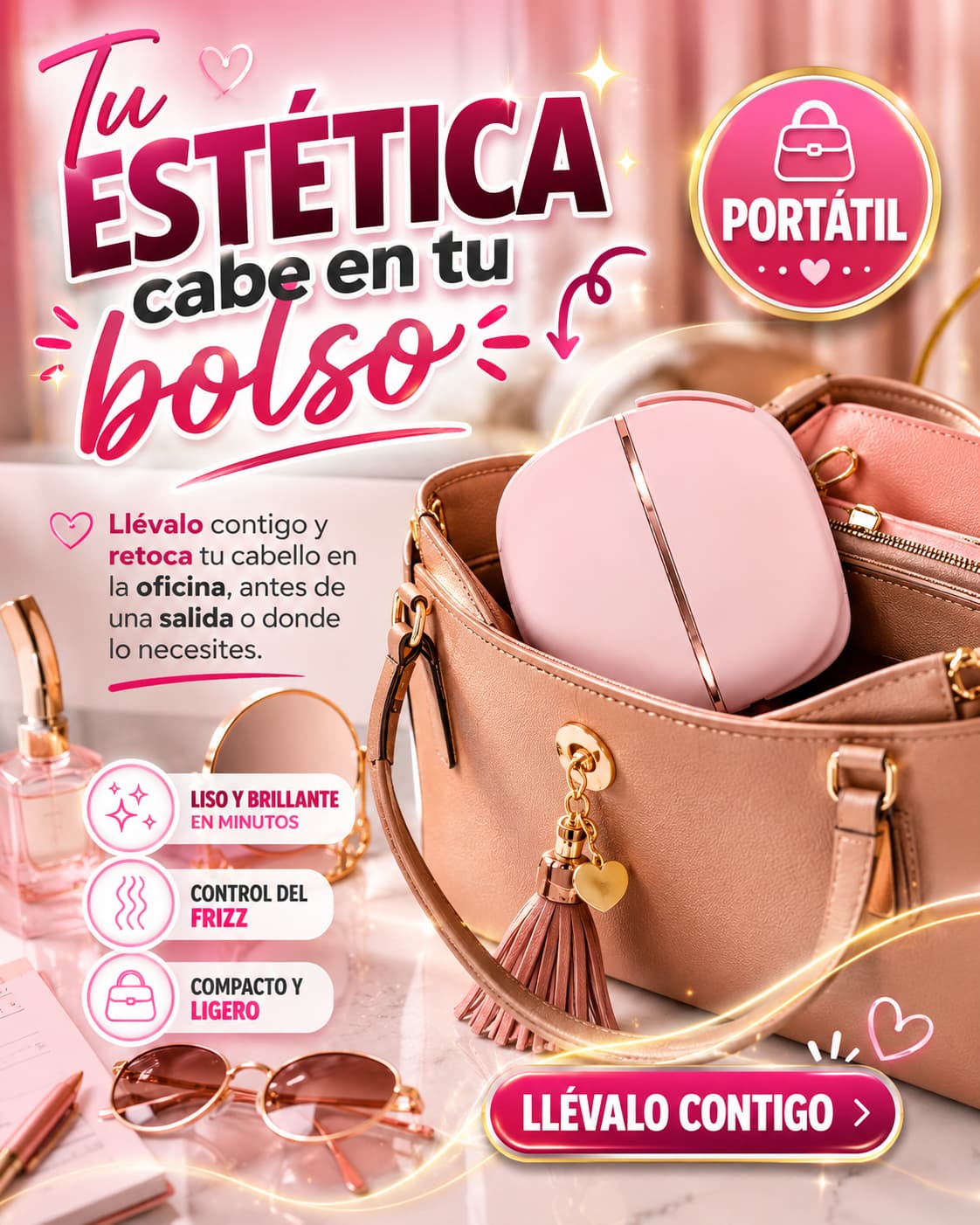 PEINE ELECTRICO ALISADOR DE CABELLO